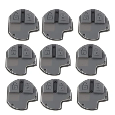 Afbeelding van 2 STKS Knop Autosleutel Rubber Pad Compatibel met Swift Vitara Jimny Alto Smart Afstandsbediening Sleutel Case Shell Cover Vervanging Sleutelhanger Protector