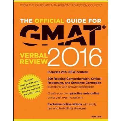 Afbeelding van Official Guide Gmat Verbal Review 2016