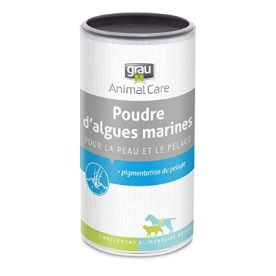 Afbeelding van GRAU het origineel 100% zuiver zeewiermeel, voor vachtpigmentatie, een dikke &amp; glanzende vacht, 1 verpakking (1 x 800 g), aanvullend diervoeder honden katten