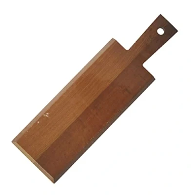 Afbeelding van Fackelmann 521779 snijplank met schuine randen, hout, bruin, 39 x 12 1, 1 cm