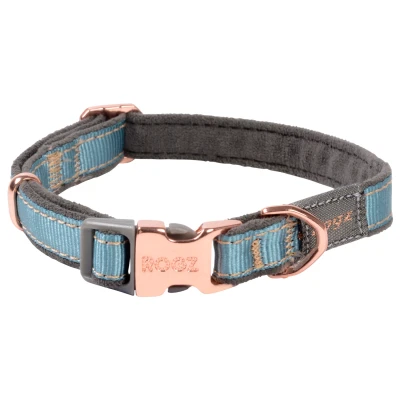 Afbeelding van Rogz Urban Halsband Turquoise&amp;Grijs&amp;Rosé Hondenhalsband S