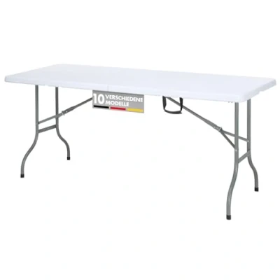 Afbeelding van Floordirekt Klaptafel, 3 delig, aluminium behangtafel, inklapbaar, multifunctionele tafel, campingtafel, ideaal voor buiten en thuis (Akita )