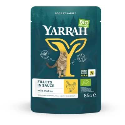 Afbeelding van Yarrah Cat Biologische Filets Met Kip In Saus 14X85 GR