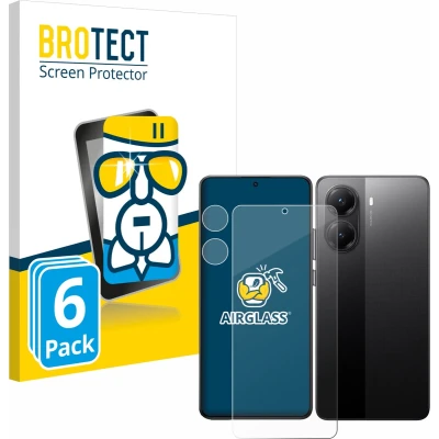 Afbeelding van BROTECT Screenprotector voor Xiaomi Poco X7 Pro (Voor+Camera) Folie Beschermfolie Beschermglas transparant (6 Stuks)