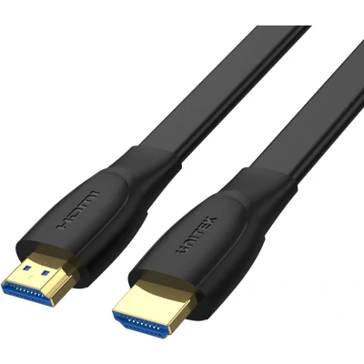 Afbeelding van UNITEK Hoogwaardige HDMI 2.0 platte kabel voor 4K @60Hz Ultra HD overdracht tot 18 Gbps ondersteuning HDR10 HDCP 2.2 Ethernet vergulde aansluitingen 2 m