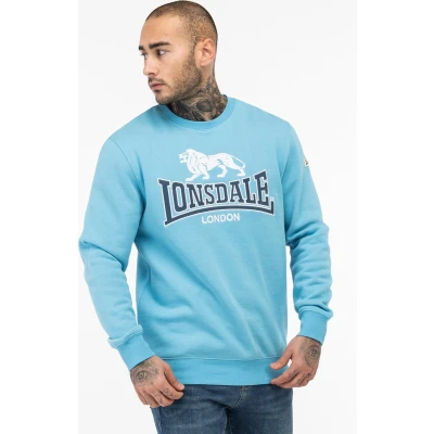 Afbeelding van Lonsdale Rundhals Normale Passform Lawins Sweater, Heren, Maat: Large, Blue white navy