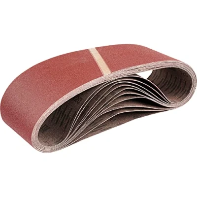 Afbeelding van Weefselschuurbanden │ 10 stuks 75 x 457 mm korrel 60 voor bandschuurmachines schuurpapier schuurbanden