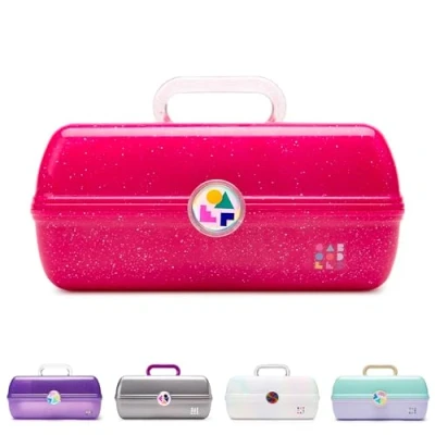 Afbeelding van Caboodles Rainbow Rad On The Go Girl Make up Organizer, Diep Roze Sparkle