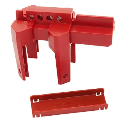 Afbeelding van Master Lock S3080 4 laags quarter turn valve lockout ventielvergrendeling, rood, één maat
