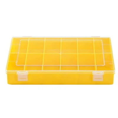 Afbeelding van hünersdorff Assortimentsdoos: stabiele sorteerdoos (PS Classic) met vaste vakverdeling (12 vakken), afmetingen: T225 x B335 H55 mm, Made in Germany