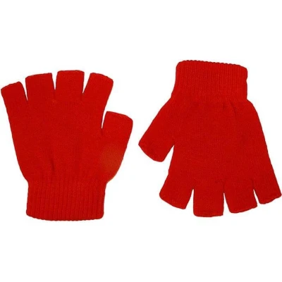 Afbeelding van Rode Vingerloze Handschoenen Maat One Size Fits All