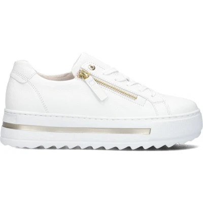 Afbeelding van Gabor 498 Sneakers Leer Dames Wit Maat 36