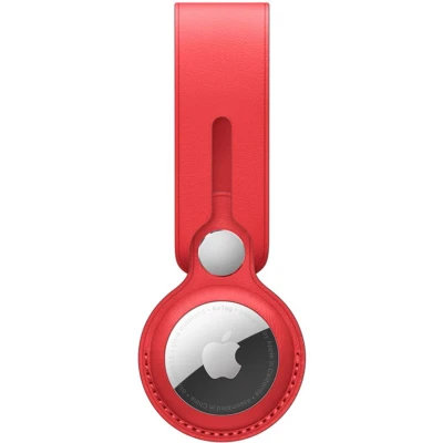 Afbeelding van Apple AirTag Leather Loop (PRODUCT)RED