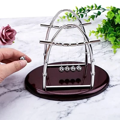 Afbeelding van Newton Cradle Balance Balls Toy Physics Slinger Science Desk Kantoor Klassiek speelgoed Leermiddelen Gift Decoration