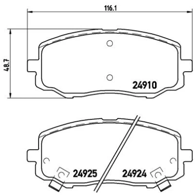 Afbeelding van Brembo Remblokset P 30 045