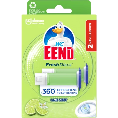 Afbeelding van WC Eend Fresh disk navul duo lime zest 72 Milliliter