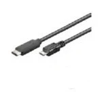 Afbeelding van Microconnect USB C/Micro B, 1 m kabel 2.0 Micro B Zwart