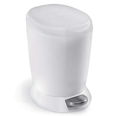 Afbeelding van Prullenbak simplehuman Slim Round Wit 6L