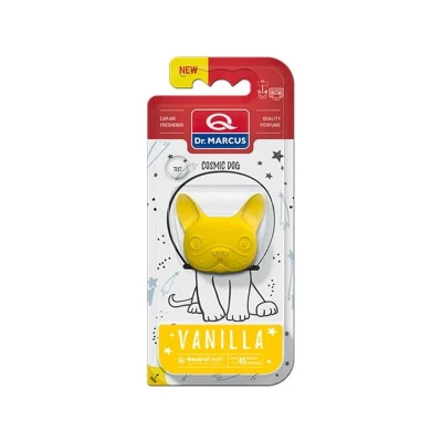Afbeelding van Dr. Marcus Vanilla Cosmic Dog autogeurtje met neutrafresh technologie Luchtverfrisser auto 20 Gram