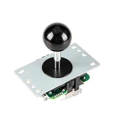 Afbeelding van EG STARTS Arcade klassieke wedstrijd, 5 pins stick, 4 8 mogelijkheden joystick voor DIY Kit onderdelen videogame mame Jamma machine gaming Raspberry Pi Retropie projecten (zwart)