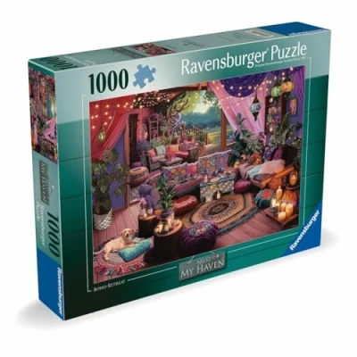 Afbeelding van Ravensburger My Haven No. 12 Boho Retreat puzzel met 1000 stukjes voor volwassenen en kinderen vanaf jaar