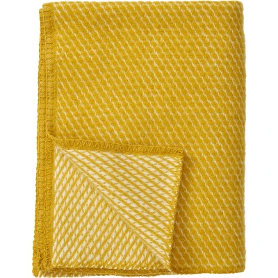 Afbeelding van Wiegdeken Wol Geel 65 x 90 cm Klippan Babydeken