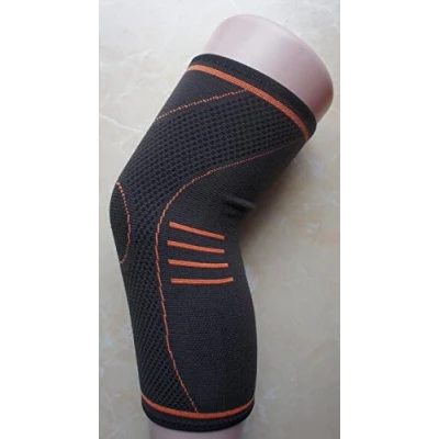 Afbeelding van Thermo koperen knieband 1 stuk oranje maat M INTHERMAX©