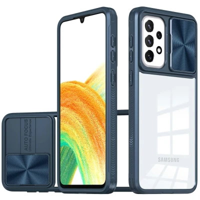 Afbeelding van Samsung Galaxy A23 (5G) Hoesje Kunststof iMoshion Hardcase/Backcover Donkerblauw Telefoonhoesje