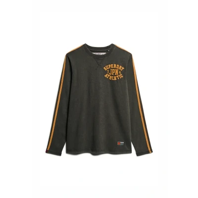 Afbeelding van Superdry Athletic Striped Longsleeve, Heren, Maat: XL, Washed black
