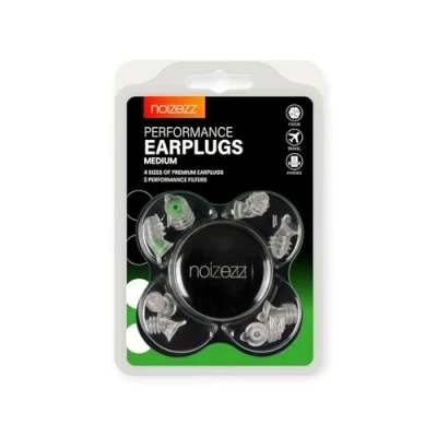 Afbeelding van Noizezz Green Medium Gehoorbescherming met demping tot 24 dB Groen Oordoppen 4 maten