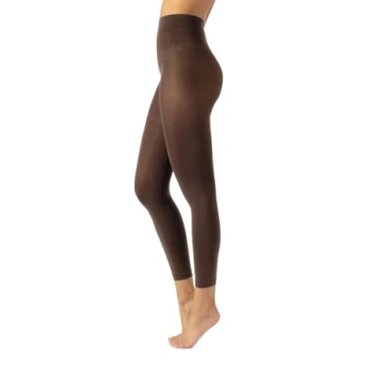 Afbeelding van CALZITALY Ondoorzichtige leggings, leggings van microvezel, panty zonder voeten 80 DEN S, M, L, XL, XXL, 3XL, 4XL Made in Italy, Noce, XXL