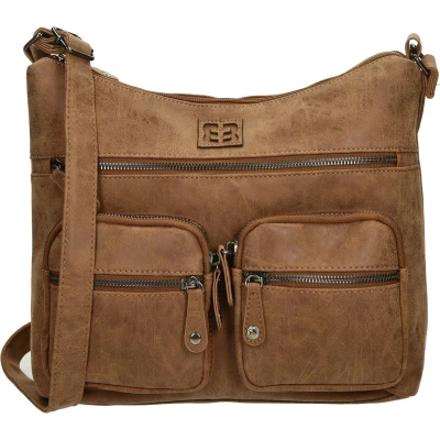 Afbeelding van Enrico Benetti Ardèche Schoudertas Dames Camel Cognac Exclusief bij Bol.com