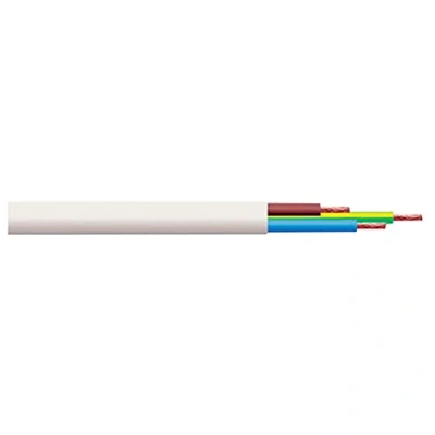 Afbeelding van Bulk Hardware BH01452 0,5 mm ronde 3 aderige kabel 2183Y, 10 meter wit, m
