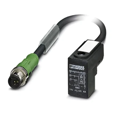 Afbeelding van Phoenix Contact 1435441 Sensor/actuator connector, geassembleerd M12 Aantal polen: 3 Stekker, recht, haaks 0.60 m 1 stuk(s)