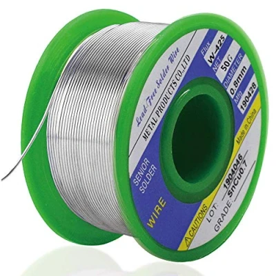 Afbeelding van Soldeertin, loodvrije soldeertin met harskern (Sn99,3 Cu0,7/0,8 mm, 50 g)