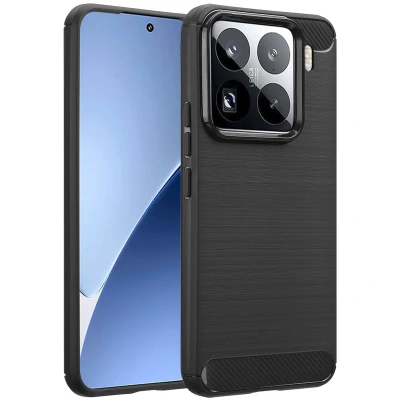 Afbeelding van Xiaomi 15 Pro Hoesje Siliconen en TPU (zacht) imoshion Softcase/Backcover Zwart Telefoonhoesje