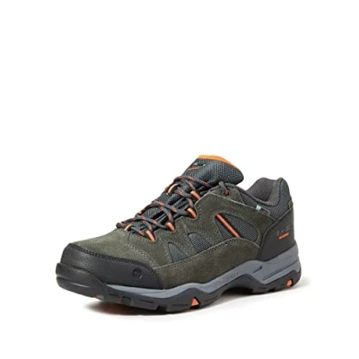 Afbeelding van HI TEC Banderra II LOW WP Outdoorschoenen, Heren, Maat: 45, Charcoal/graphite/burnt orange Leer en textiel
