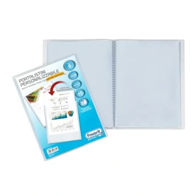 Afbeelding van Favorit Showboek met 6 enveloppen, sinaasappelschil, 22 x 30 cm, transparant