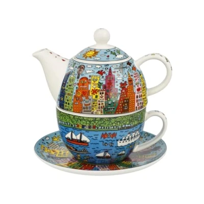 Afbeelding van Goebel James Rizzi Theepot Tea for One My New York City Day Porselein theekan 350ml