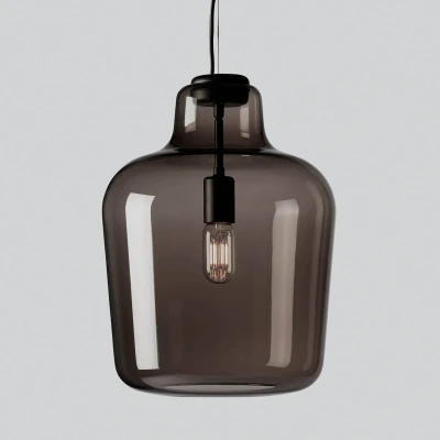 Afbeelding van Northern Glazen hanglamp Say my name, rookgrijs