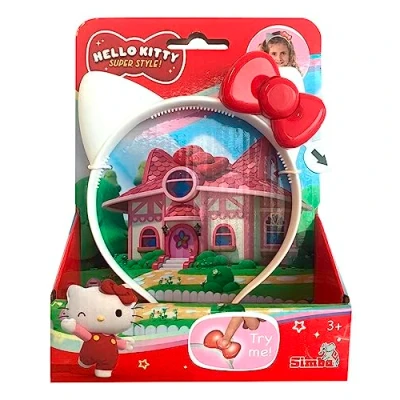 Afbeelding van Hello Kitty Hoofdband, haarband, met licht en geluid, 16 cm, vanaf 3 jaar