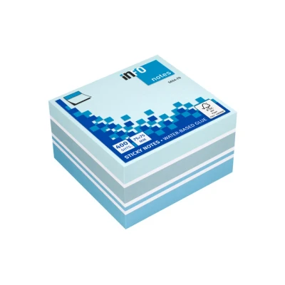 Afbeelding van Info Notes In 5654 70 75X75Mm Mix Blok A 400 Vel