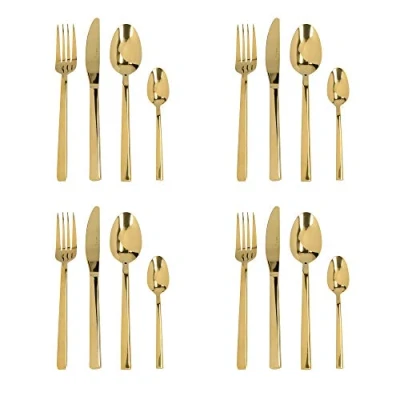 Afbeelding van Mikasa Ciara Diseno 16 Delig Bestek Set Goud