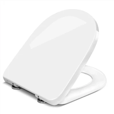 Afbeelding van WOLTU D SHAPE WC bril Wit Toiletbril PP met Softclose en Quick Release knoop,WC deksel hoes antibacterieel waterdicht,WS2545