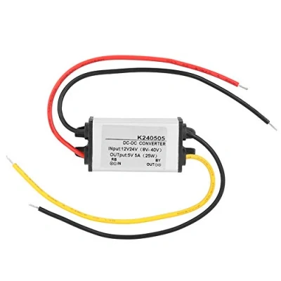 Afbeelding van DEWIN Spanningstransformator, DC 12 V/24 V naar 5 A neerwaartse omvormer voor auto led scherm monitor camera ventilator waterpomp