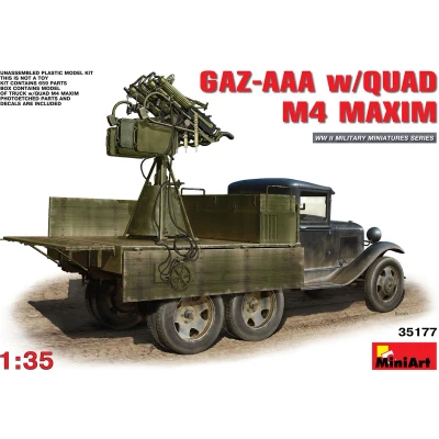 Afbeelding van Gaz Aaa With Quad M 4 Maxim Scale 1/35 Mini Art MIT35177