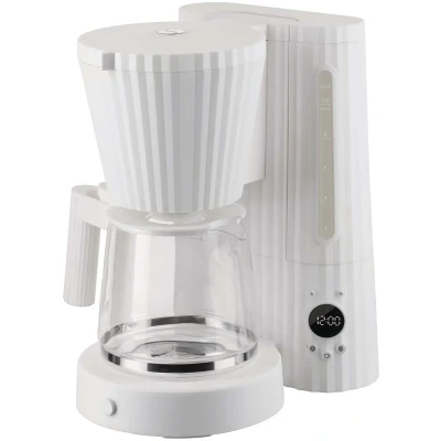 Afbeelding van Alessi Koffiezetapparaat Plissé wit Michele De Lucchi 1.5 liter MDL14 W