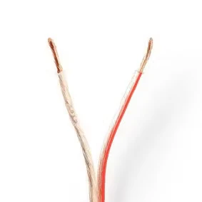 Afbeelding van Luidsprekerkabel op rol 100 meter (2.5 mm², Transparant)