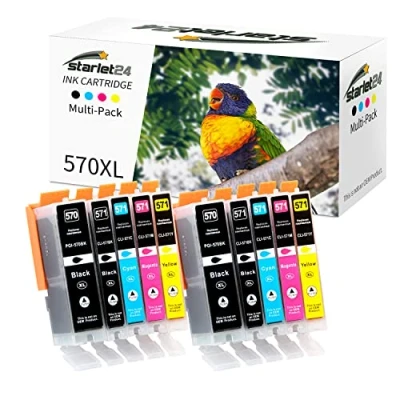 Afbeelding van Starlet Inktcartridges compatibel met Canon PGI 570 CLI 571 XL voor Pixma MG5700 MG5750 MG5751 MG6800 MG6850 MG7750 TS5000 TS5050 (2 PGBK 2 zwart cyaan magenta geel)