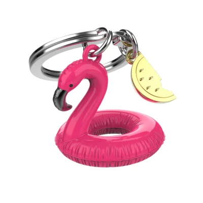 Afbeelding van Metalmorphose MTM161 01 opblaasbare sleutelhanger flamingo, Roze, Eén maat
